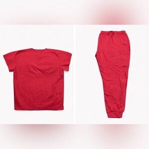 Men’s Mandalas’ 2XL Cardinal Scrub Set